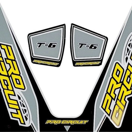 Pro Circuit T-6 Exhaust Decal Gray