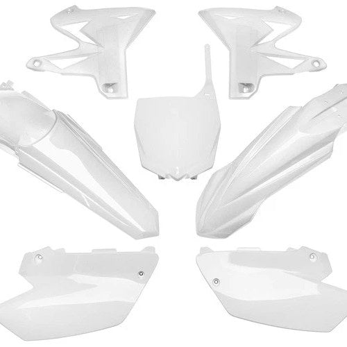UFO Restyled Complete Plastics Kit White for Yamaha YZ125/YZ250 2002-2014