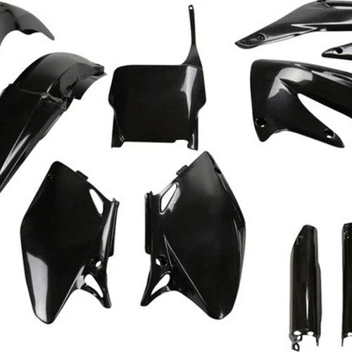 UFO Complete Plastics Kit Black #HOKIT107F-001 for Honda CRF450R 2004