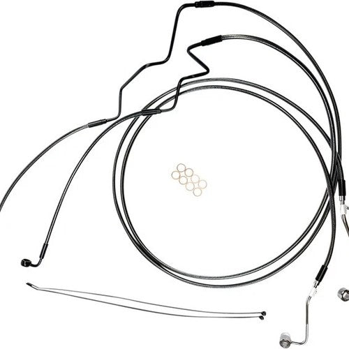 Magnum Designer Scii DOT Extended +4" ABS Lower Brake Line Kit #AS370164