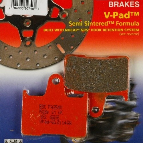 Ebc V Semi Sintered Brake V-Pads Rear Left #FA254V