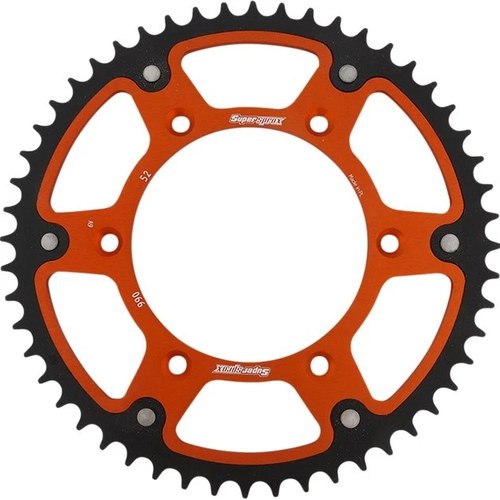 Supersprox Stealth Rear Sprocket 520 52T Orange #RST-990-52-ORG