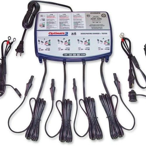 TecMate Optimate 3 Battery Charger x 4
