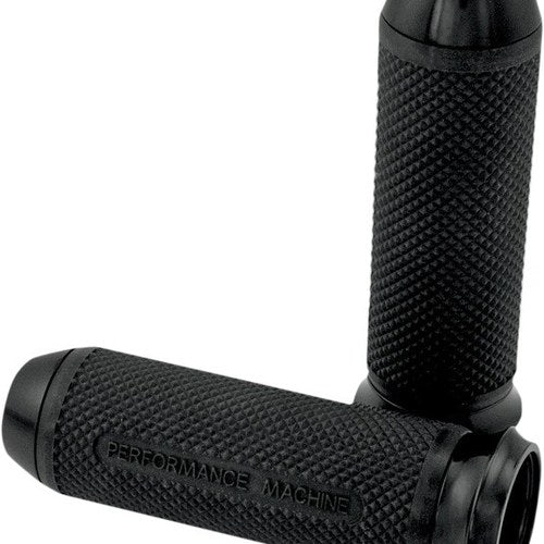 Performance Machine Elite Grips Black #0063-2028B Harley Davidson