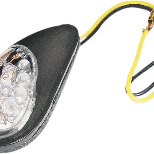 K&S LED Ultra Mini Flush Mount Marker Light Set Black Clear