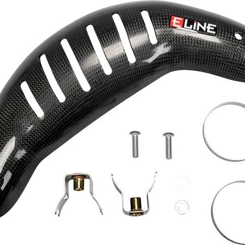 E-Line Carbon Fiber Heat Shield for Factory Header MHS45019F KTM/Husq/Gas