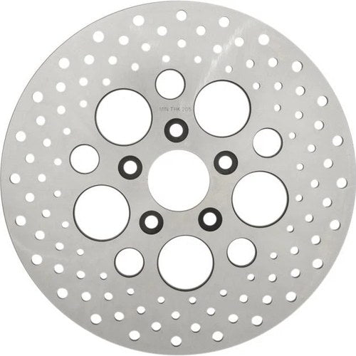 DS Stainless Drilled Brake Rotor Rear Harley Davidson 145222