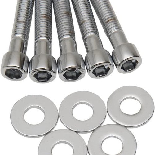 Colony Allen Head Sprocket Bolt/Washer Kit 2-1/4" L Rear Chrome Harley Davidson