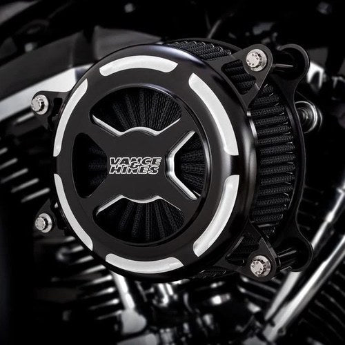 Vance & Hines VO2 X Air Cleaner Kit Black Contrast 42341 Harley Davidson