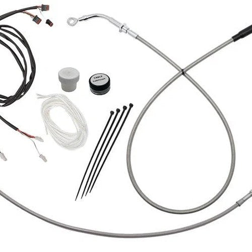 Fat Baggers EZ Install Cable Kit for 13-14" Ape Bars Stainless/Chrome #119014-C