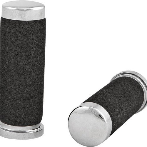 HardDrive Original Style Grips Foam/Chrome #17-0503 Harley Davidson