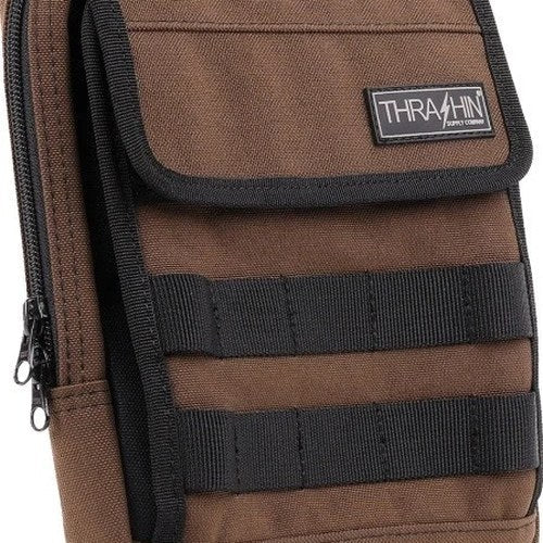 Thrashin Supply Co. Handlebar Bag Slim Brown