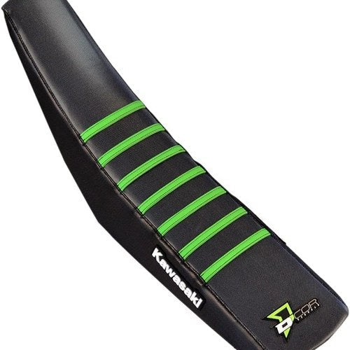 Dcor Ribbed Seat Cover Kawasaki Black/Green for Kawasaki KX450F/KX250F 4-Stroke