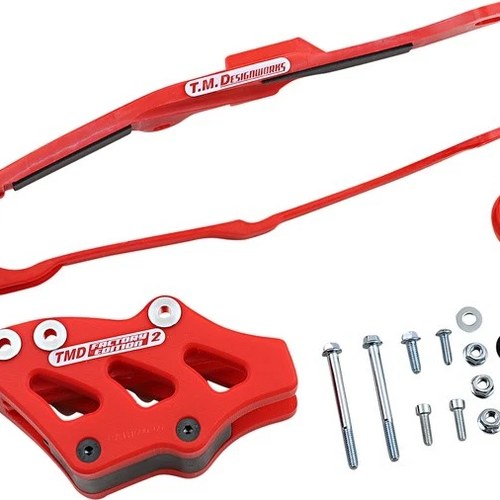 TM Designworks Factory Edition #2 Chain Slide-N-Glide Kit Red #DCK-OR15-RD