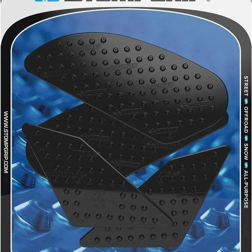 Stomp Volcano Profile Traction Pad Tank Grips Black for Honda Cbr 500/CB500
