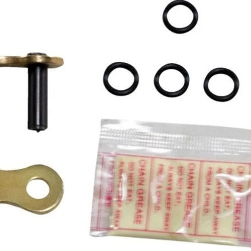 D.I.D 428 VX Series X-Ring Chain FJ Press Fit Master Link Gold/Black