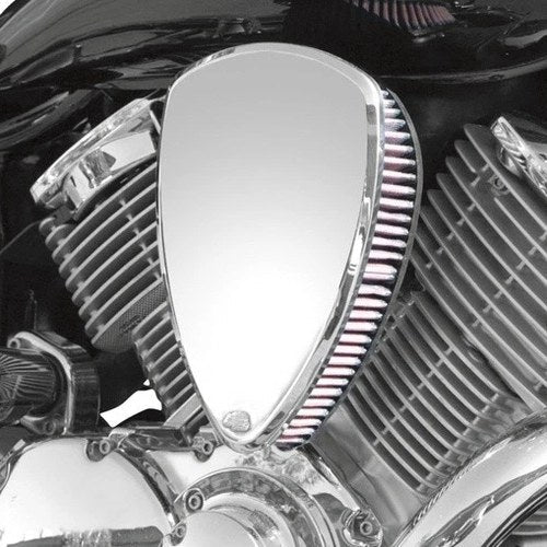 Baron Big Air Cleaner Kit Smooth Chrome for Honda VTX1300C/VTX1300S/VTX1300R
