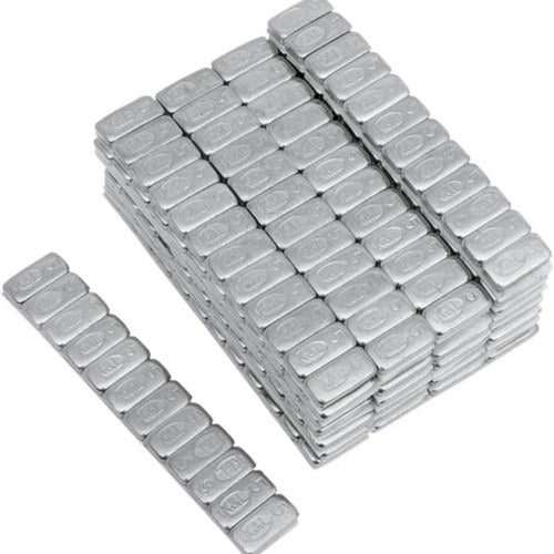 K&L Quickstick Wheel Weights Chrome 5g 360-Piece .47"x.47"