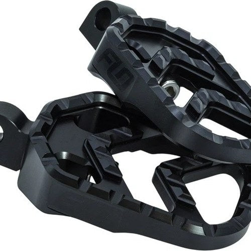 Flo Motorsports Savage Series Footpegs Black #V-800BLK Harley Davidson
