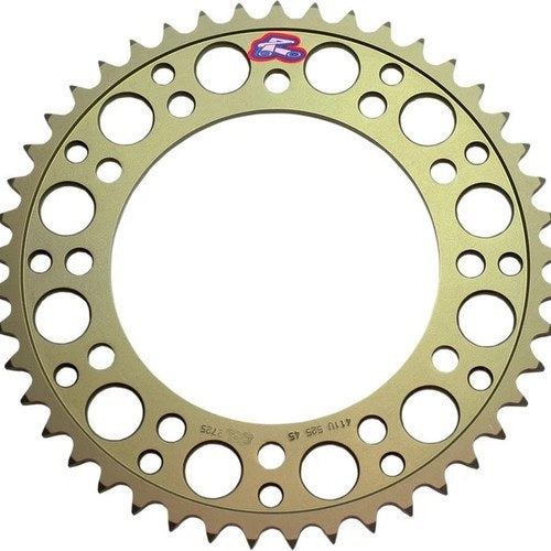 Renthal 525 Ultralight Hard Anodized Aluminum Rear Sprocket 47T #210U-525-47P-HA