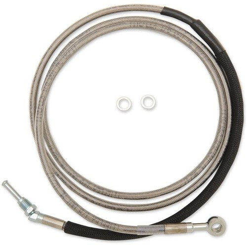 DS Braided Alternate Length Hydraulic Clutch Line 76-1/8" +6" Clear Coat #211962
