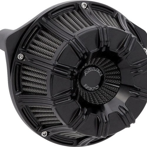 Arlen Ness 10-Gauge Inverted Air Cleaner Kit All Black #600-220 Harley Davidson