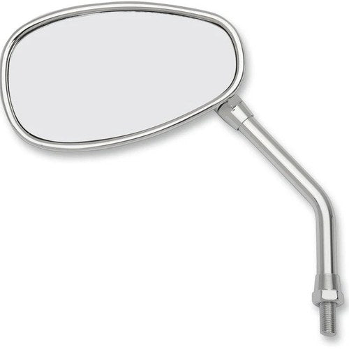 Emgo Replacement Mirror Oval Left Chrome #20-86832 for Yamaha