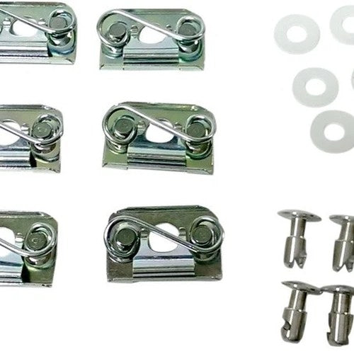 Cycle Performance Quick-Fasin Kit Fiberglass Oval Kit with Clips 6-Pack