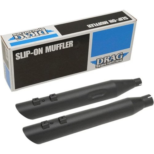 Drag Specialties 4" Slashdown Slip-On Exhaust Matte Black #174582