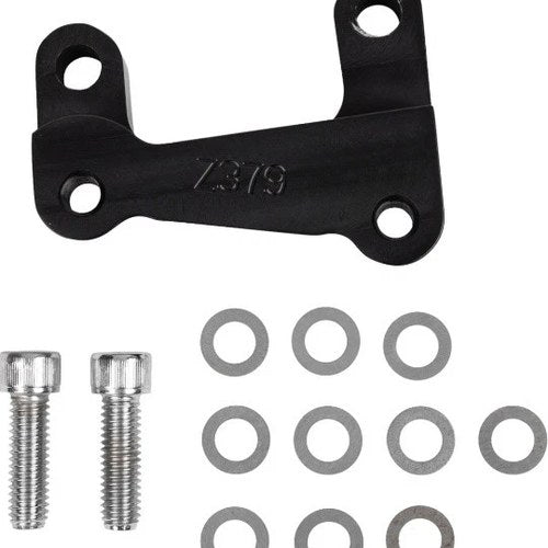 RC Components 320mm Brake Caliper Relocation Bracket Front Left Black #HD12379B