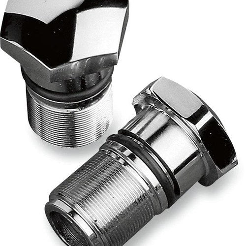DS Upper Fork Tube Caps Chrome Harley Davidson 139078