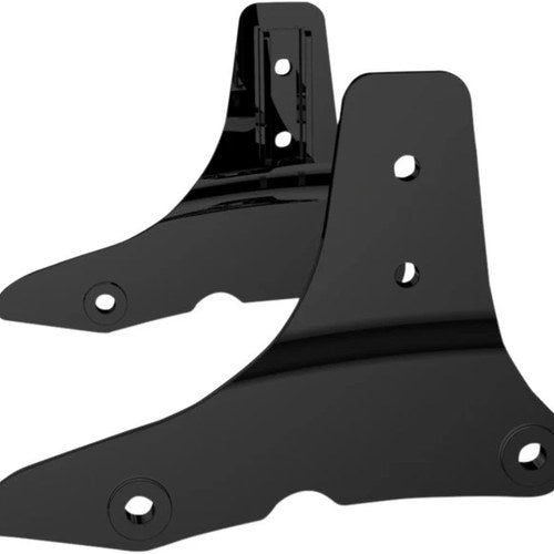 Khrome Werks Sissy Bar Side Plates Black #263855 Harley Davidson