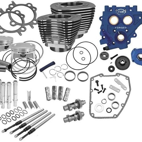 S&S Power Pack with 585 Easy Start Gear Drive Cams Black #330-0669