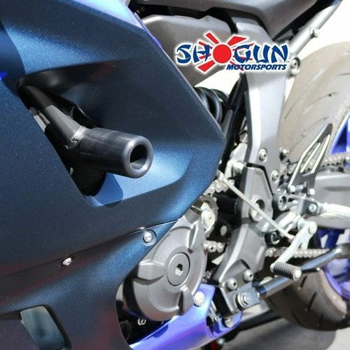 Shogun No-Cut Frame Sliders Black #750-6619 for Yamaha YZF-R7 2022-2023