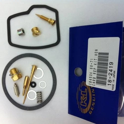 K&L Carburetor Rebuild Kit #18-2419 Honda CB450/Scrambler 1968-1971