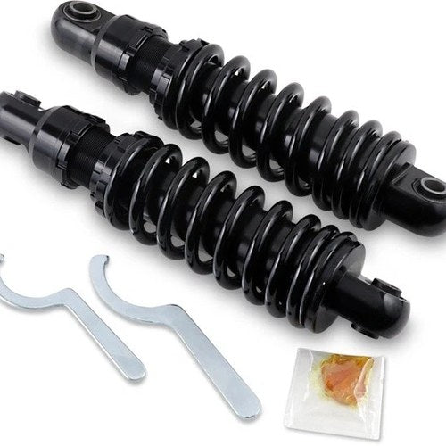 DS Premium Adjustable Shocks 10.5" Black Harley Davidson Dyna