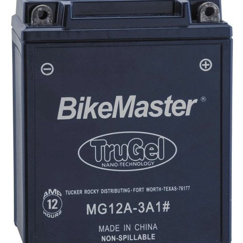 BikeMaster TruGel Battery #MG12A-3A1 fits Yamaha/Honda/BMW/Aprilia