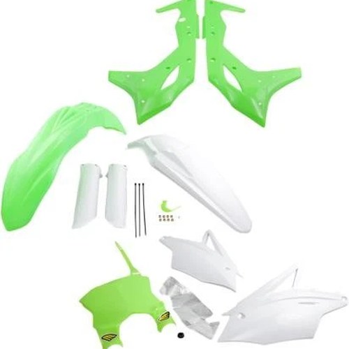 Cycra Powerflow Plastics Kit Fluorescent Green 1CYC-9319-72F for Kawasaki KX250F