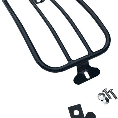 Motherwell Solo Luggage Rack 7" Gloss Black #MWL-118GB Harley Davidson