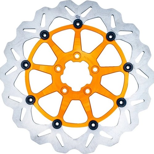 Galfer Oversized Wave Full-Floating Front Brake Rotor 12.5" Orange #DF680CWS-O