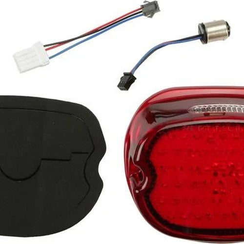 HardDrive Low-Profile LED Taillight Lens with Top Window Red Harley-Davidson