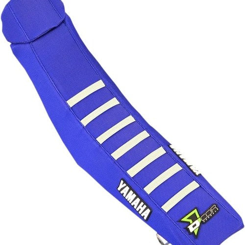 Dcor Ribbed Seat Cover Blue/Blue/White #30-50-101 for Yamaha YZ85 2002-2021
