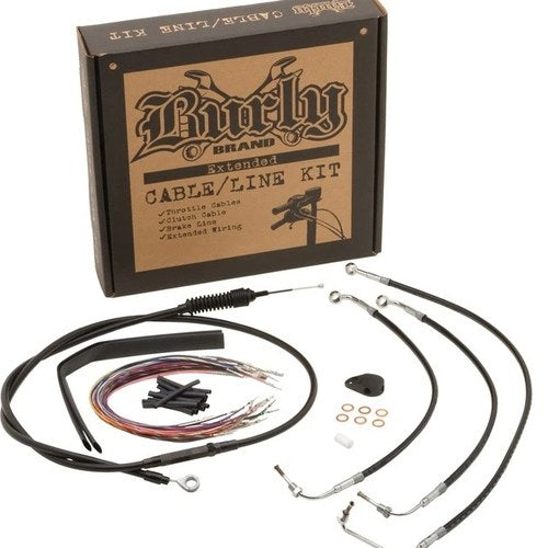 Burly Cable/Brake Line Kit for 18" Gorilla Bars B30-1075 Harley Davidson Softail