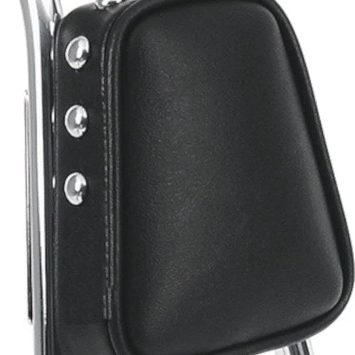 Drag Specialties Smooth Pad with Studs for Round Tapered Sissy Bars Black