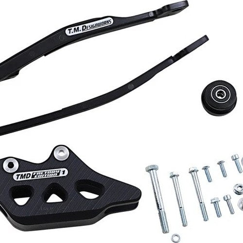 TM Design Dirt Cross Factory Edition 1 Chain Slide-n-Guide Kit Black YCP-OR2-BK