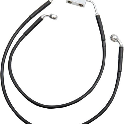 DS Vinyl Brake Line Kit ABS Front Upper/Lower +6" Harley Fxdwg Wide Glide 12-16
