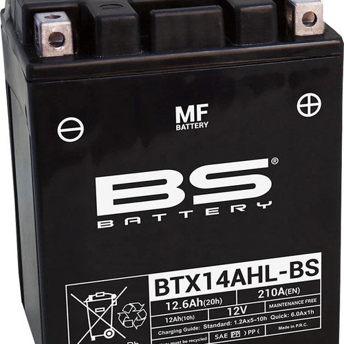 BS Battery Maintenance Free Battery BTX14AHL-BS 300607 Aprilia Scarabeo 500 2006