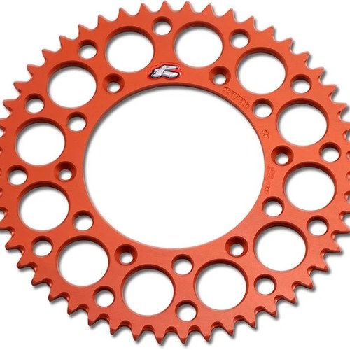 Renthal 520 Ultralight Aluminum Rear Sprocket 50T Orange #224U-520-50GPOR