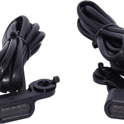Drag Specialties Handlebar Marker Lights Matte Black Smoke #232959
