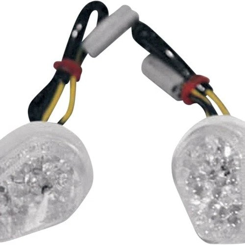 K&S LED Flush Mount Fairing Marker Light Set Clear #25-8540 for Yamaha R1/R6/R6S